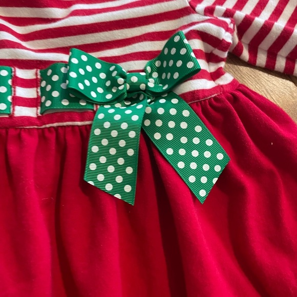 Bonnie Jean girls dress size 4 t red white Christmas - Picture 4 of 6